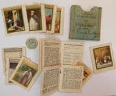 Vintage 1920s Sunday School attendance cards mini books church art religious